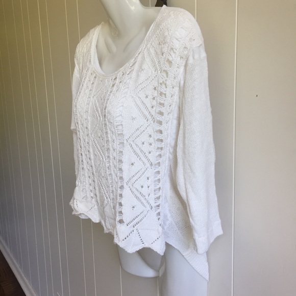 FINAL SALE - Double layer knit sweater - Picture 3 of 10